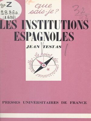 cover image of Les institutions espagnoles